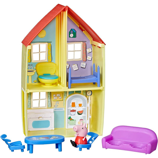 Peppa Pig Peppa’S Adventures Peppa’S Family House Playset Preschool Toy, Includes Figure and 6 Accessories Multicolor F2167