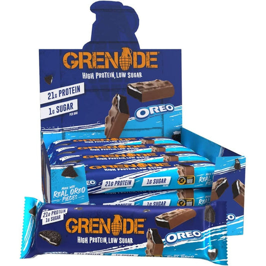 Grenade OREO High Protein Low Sugar Bar - Oreo 12 X 60g Clear Store