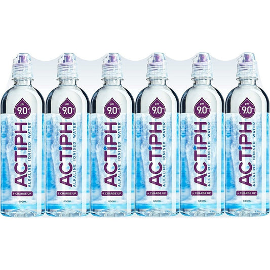 Alkaline Ionised Spring Water Ph9+ 24 x 600ml Clear Store
