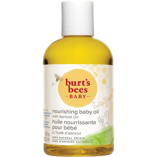 Baby Oil, Nourishing Baby Moisturiser with Apricot Oil, Paediatrician-Tested, 115Ml
