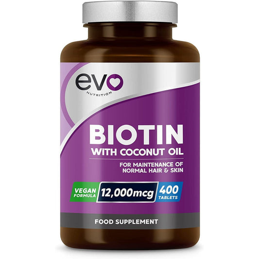 Biotin Hair Growth Supplement with Coconut Oil, High Strength Biotin Tablets for Hair Clear Store