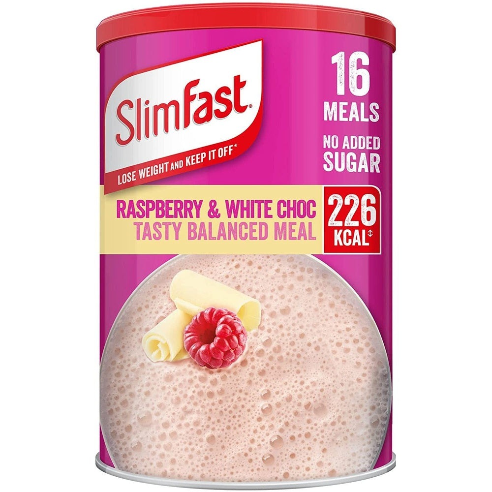 Slimfast Balanced Meal Shake Raspberry White Choc Flavour 16