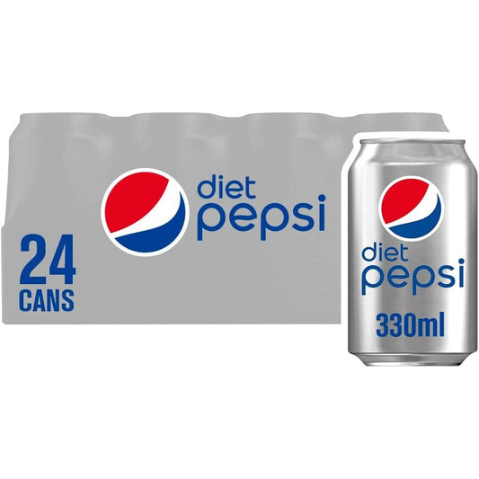 Pepsi Diet Cola Cans, 24 X 330ml Clear Store