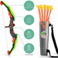 Kids Bow and Arrow Set - LED Light up Archery Toy Set with 10 Suction Cup Arrows, Target & Quiver, Indoor and Outdoor Toys for Children Boys Girls