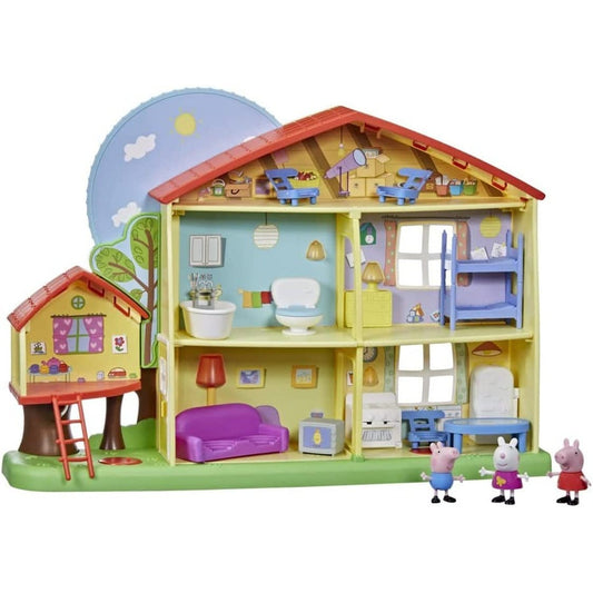 Peppa Pig Peppa’S Adventures Peppa'S Playtime to Bedtime House Pre-School Toy, Speech, Light and Sounds, Ages 3 and up , Red Clear Store