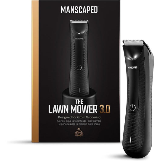™ the Lawn Mower™ 3.0, Electric Groin Hair Trimmer, Replaceable Ceramic Blade Heads, Waterproof Wet/Dry Clippers, Standing Recharge Dock, Male Body Hair Grooming Razor