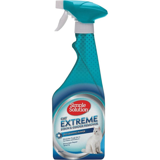 Extreme Cat Stain and Odour Remover | Enzymatic Cleaner with 3X Pro-Bacteria Cleaning Power - 500Ml Clear Store