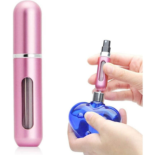 5ML Perfume Atomiser,Perfume Refillable Bottle Portable for Travel Business Trip Outdoor Activities(Pink) Clear Store