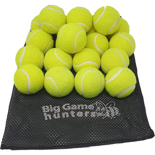 Double Strength Dog Tennis Ball - Indestructable Ideal for Aggressive Chewers (20 Ball Pack) Clear Store