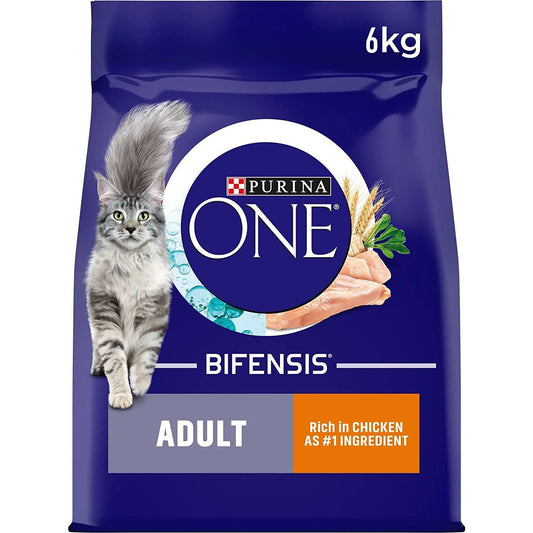 Purina ONE Adult Dry Cat Food Rich in Chicken 6Kg Clear Store