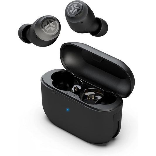 Go Air Pop True Wireless Earbuds, Headphones in Ear, Bluetooth Earphones with Microphone, Wireless Ear Buds, TWS Bluetooth Earbuds with Mic, USB Charging Case, Dual Connect, EQ3 Sound, Black