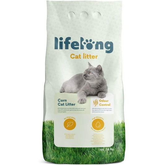 Lifelong Corn Cat litter 10L Clear Store