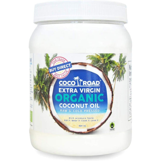 Coco Road Organic & Fair Trade Virgin Coconut Oil (500Ml) (1.6L PET Jar)