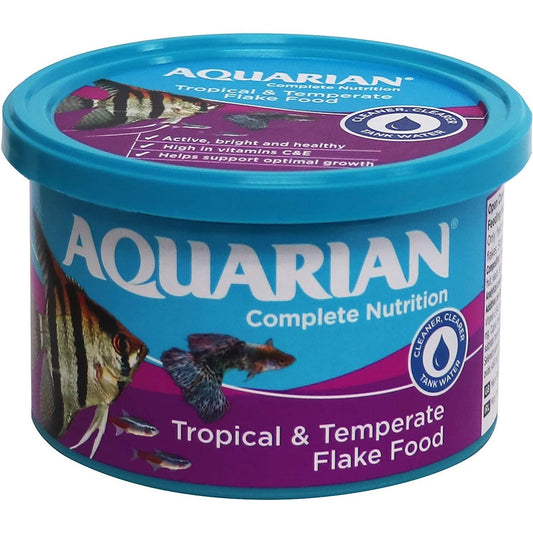 Complete Nutrition, Aquarium Tropical & Temperate Fish Food Flakes, 50g Clear Store