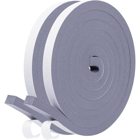 Adhesive Foam Tape Insulation,2 Rolls of 2M Long Each Clear Store