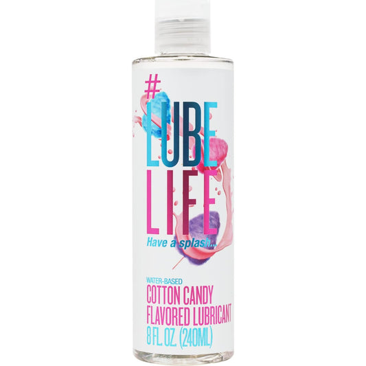 Lube Life Water-Based Cotton Candy Flavored Lubricant, Personal Lube 240ml