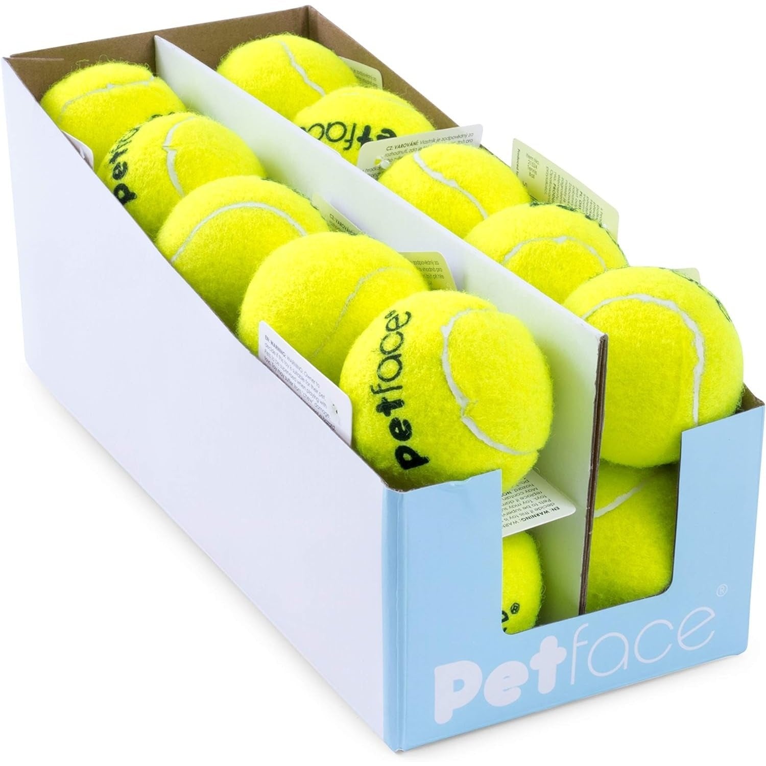 Tennis Balls, Throw and Fetch, Dog Toy, 6.5Cm (1 Pack of 20 Balls)