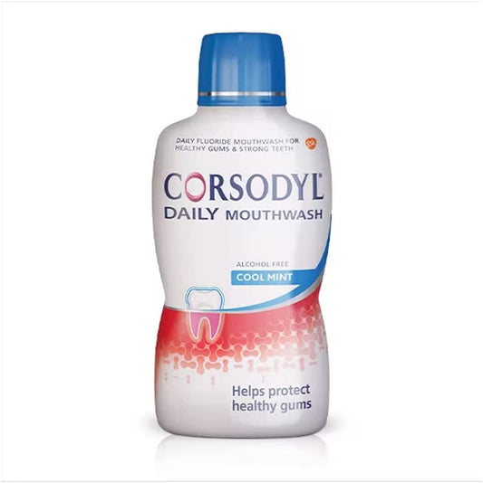 Corsodyl Daily Gum Care Mouthwash Mint 500ml Clear Store