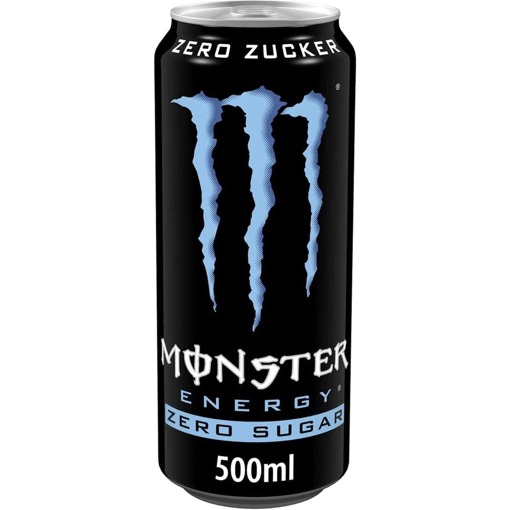 Monster Energy Absolutely Zero Can, Set of 12 x 500ml Clear Store