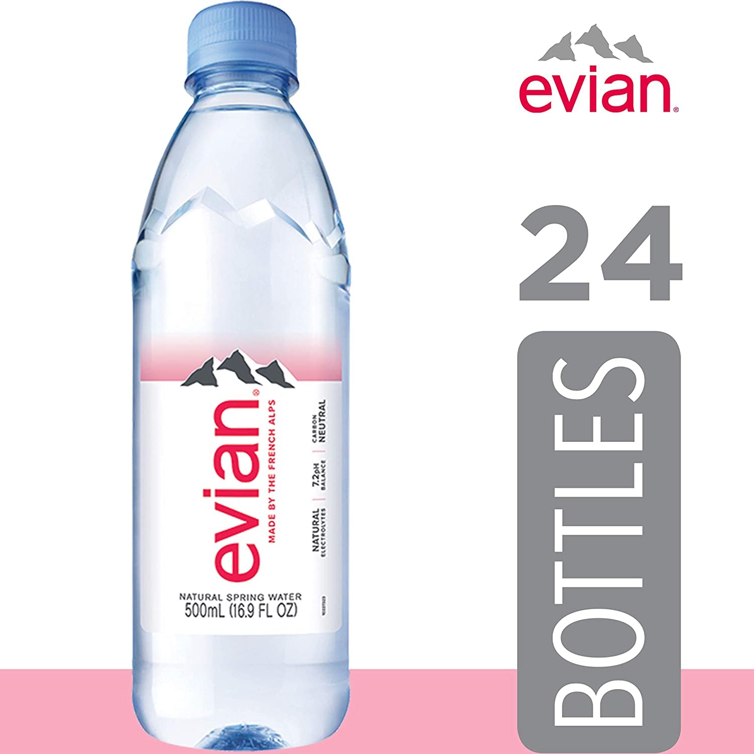 Evian Prestige Still Mineral Water, 24 X 0.5 Litre, Water Clear Store