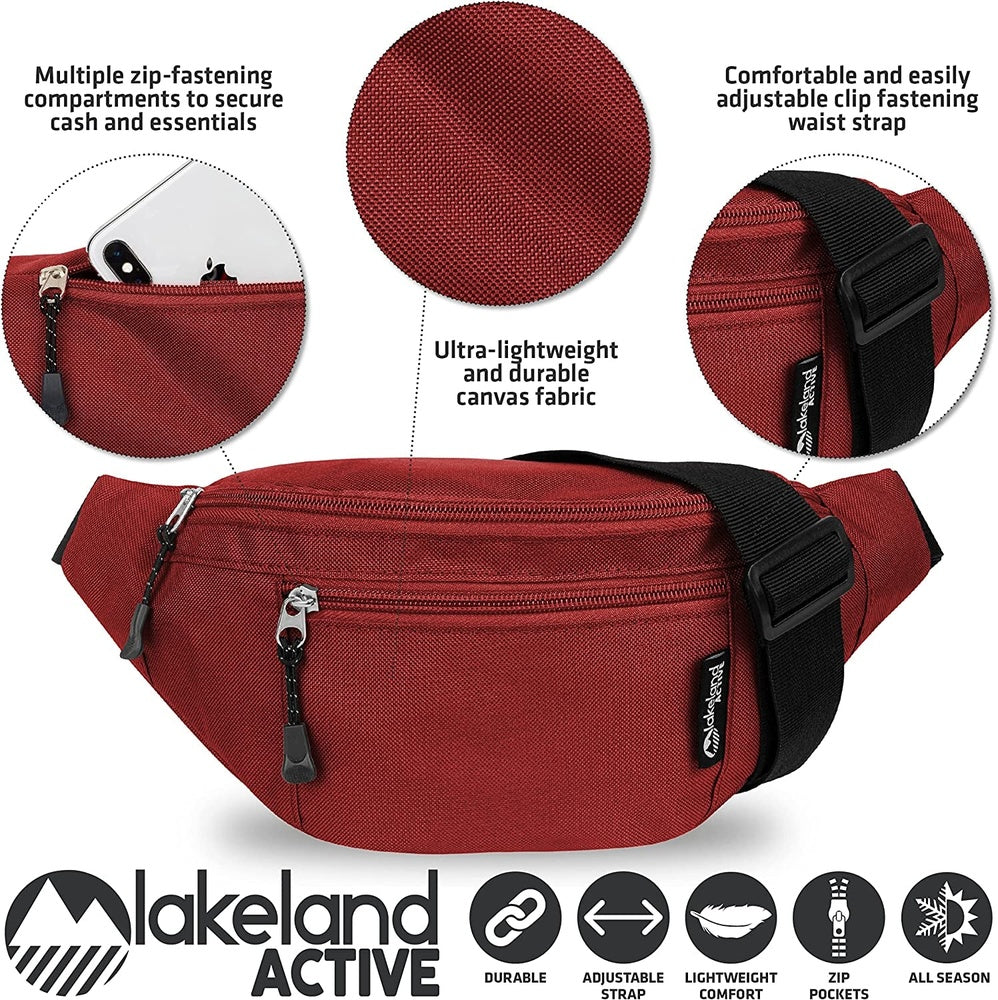 Skelton Classic Bum Bag - Red Clear Store