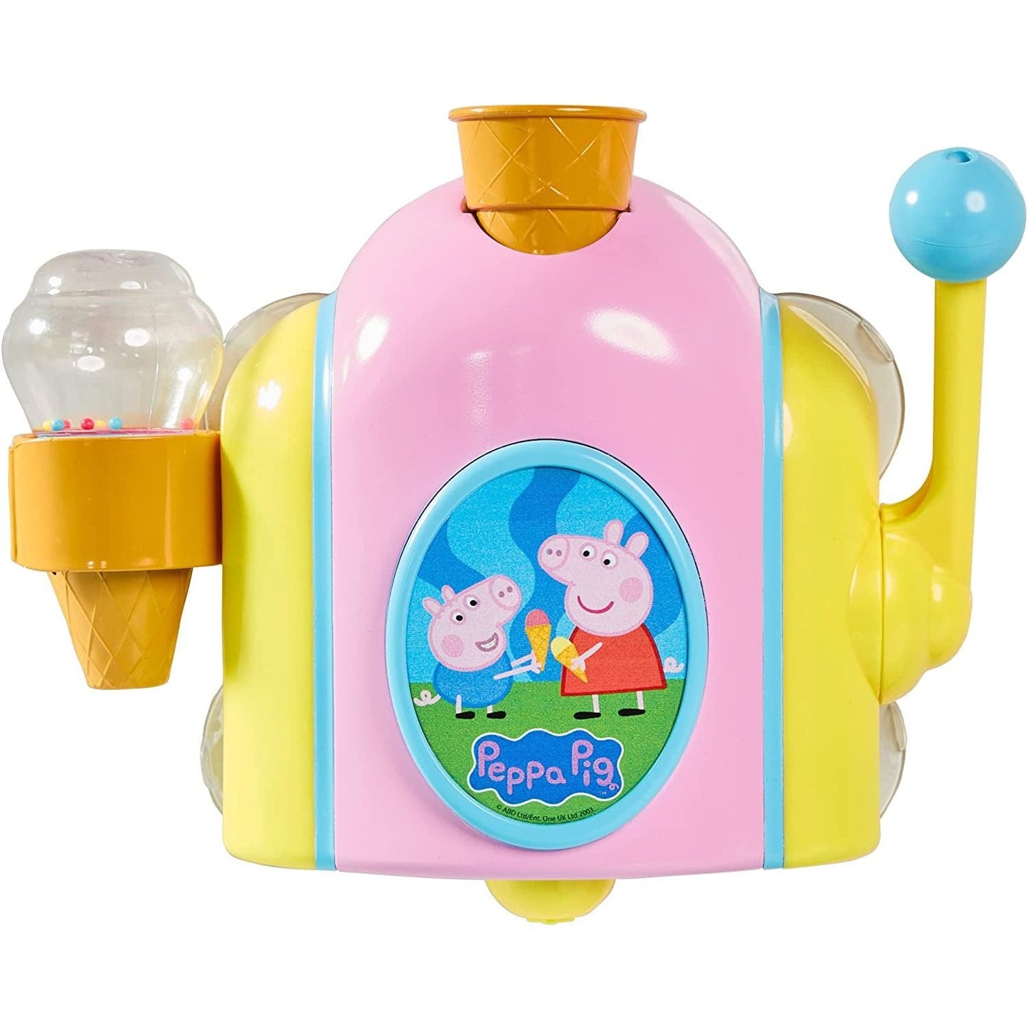 TOMY Toomies Peppa Pig Bubble Ice Cream Maker, Baby Bath Toy, Ice Cream Themed Bubble Making Toy, Kids Water Play Suitable for 18 Months, 2, 3 & 4 Year Old Boys & Girls