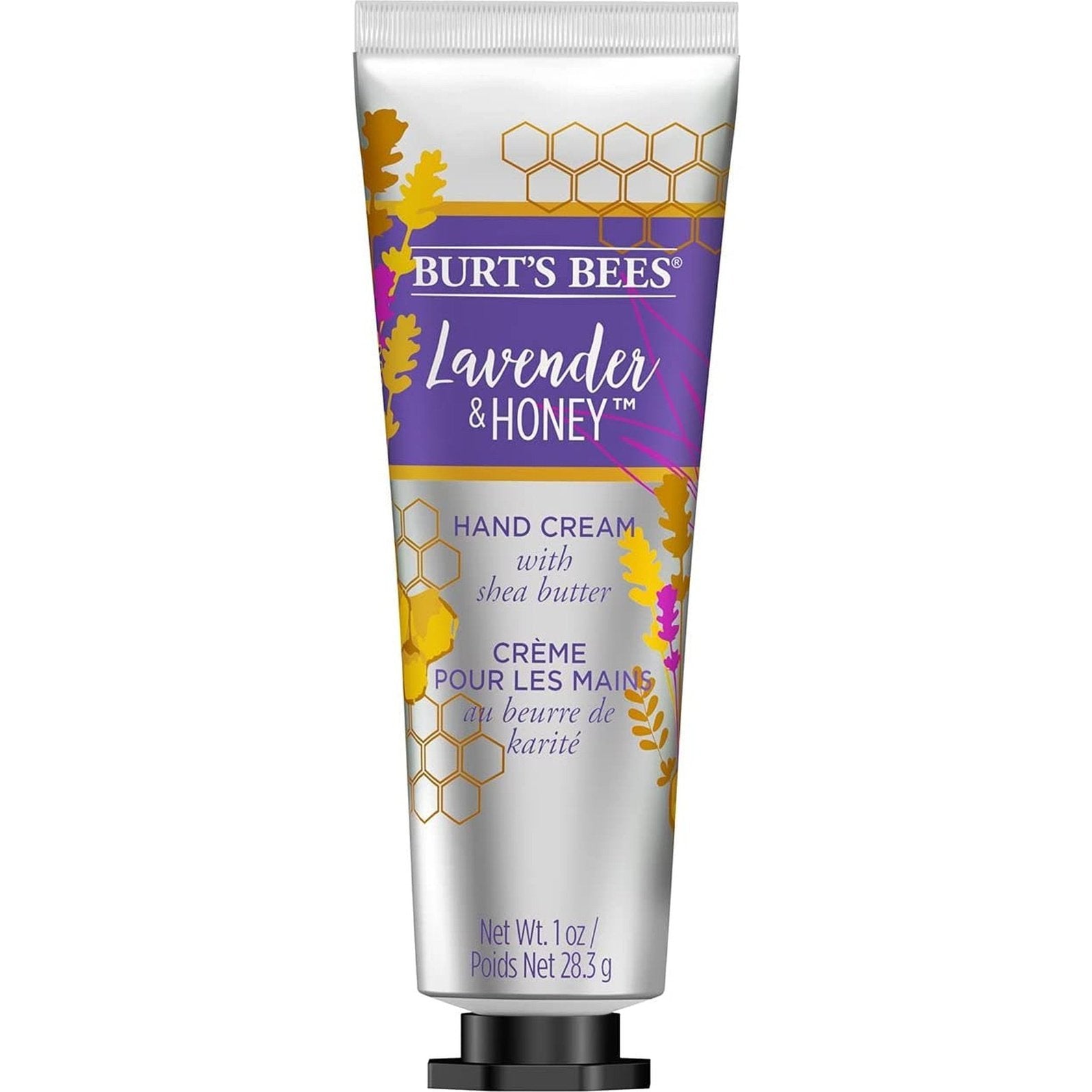 Burt’S Bees Hand Cream for Very Dry Hands, Lavender & Honey, Hand Moisturiser with Shea Butter, 28.3G, Packaging May Vary