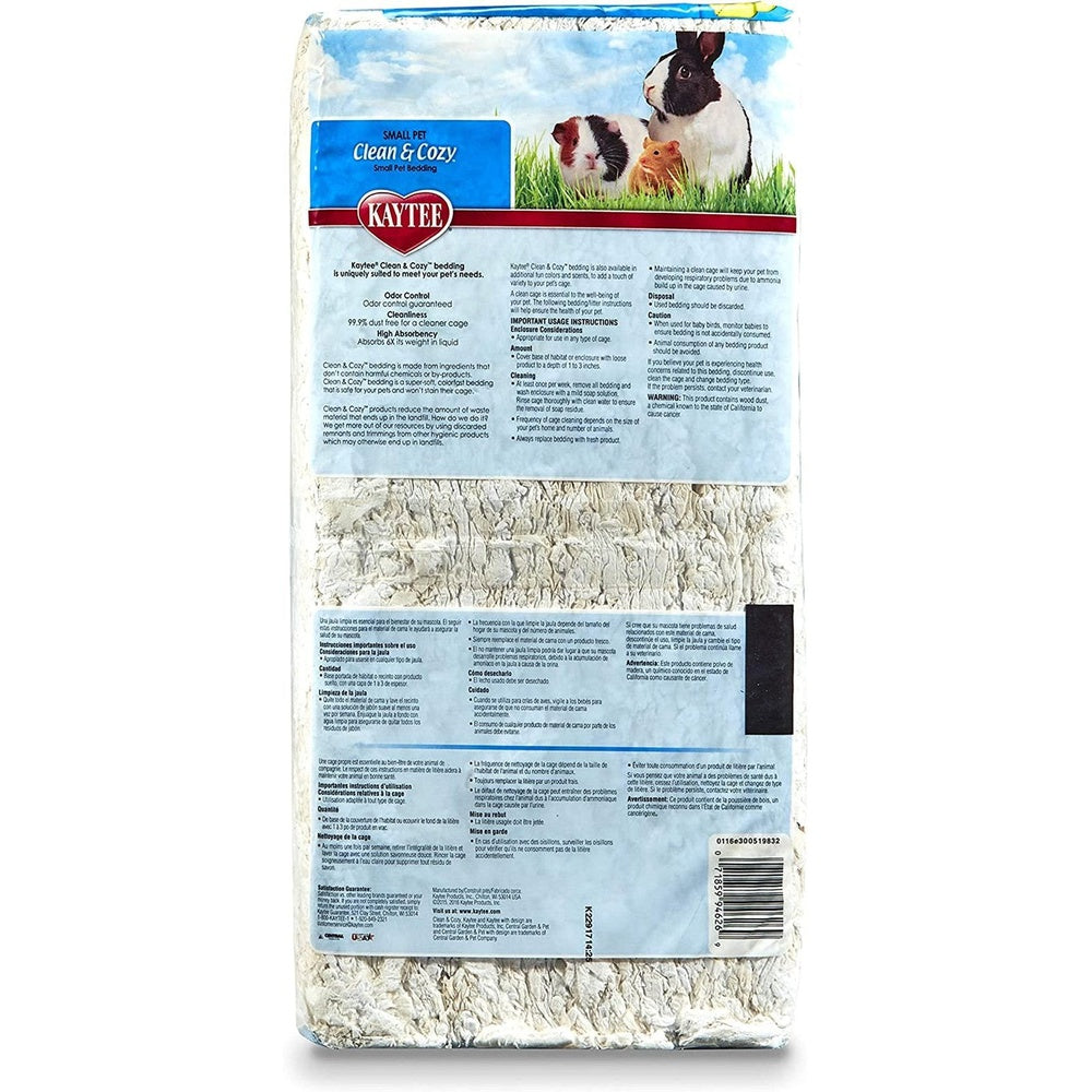 Super Absorbent Paper Bedding for Cages, Hamster, Gerbil, Mice, Rabbit, Guinea Pig, 24.6 Litre, White Clear Store