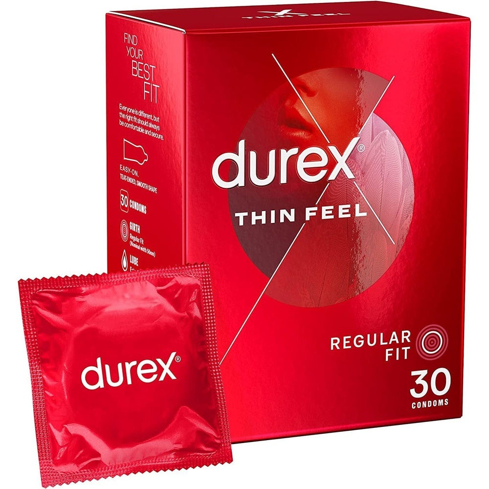 Durex Thin Feel Condoms, 30 Condoms 1 Pack Clear Store