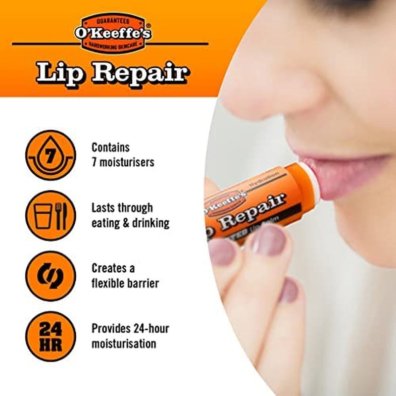 Lip Repair Unscented Lip Balm, 4.2G – for Extremely Dry, Cracked Lips | All-Day Moisture with 7 Moisturising Ingredients Clear Store