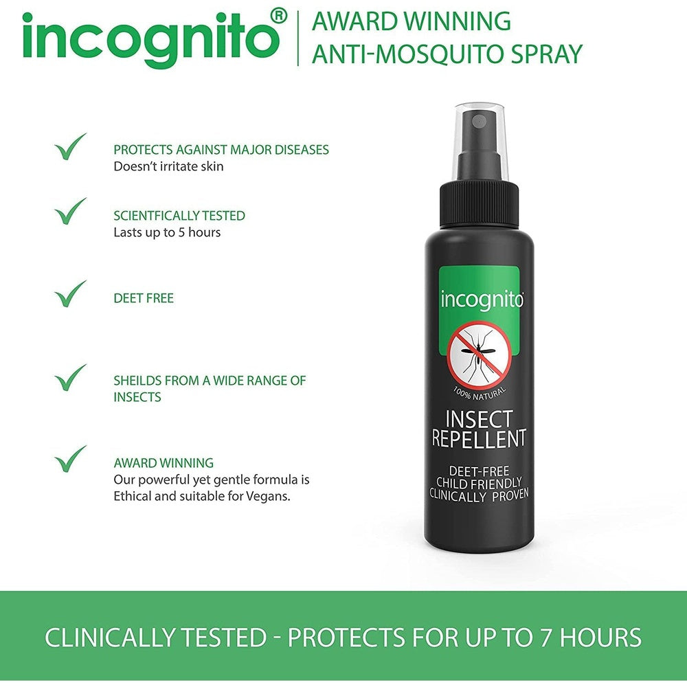 Insect Repellent Spray 100ml - Natural, DEET Free Formula Clear Store