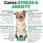 Calming Treats for Dogs - Reduce Stress, Fear, Separation Anxiety, Barking, Hyperactivity, Reactivity, Aggression, Travel Issues - Relaxation without Drowsiness Dogs