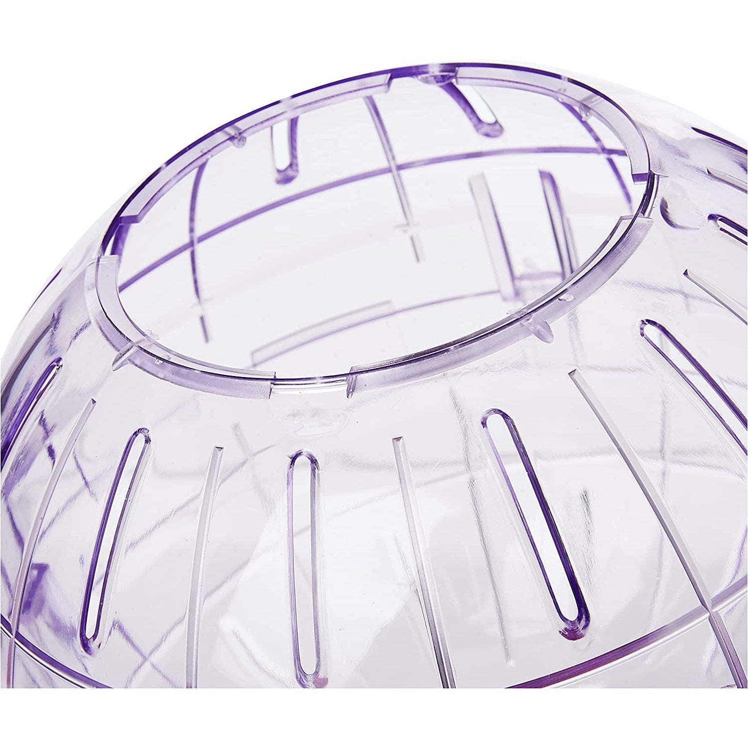 Boredom Breaker, Hamster activity Toy, Glitter Ball Purple Clear Store