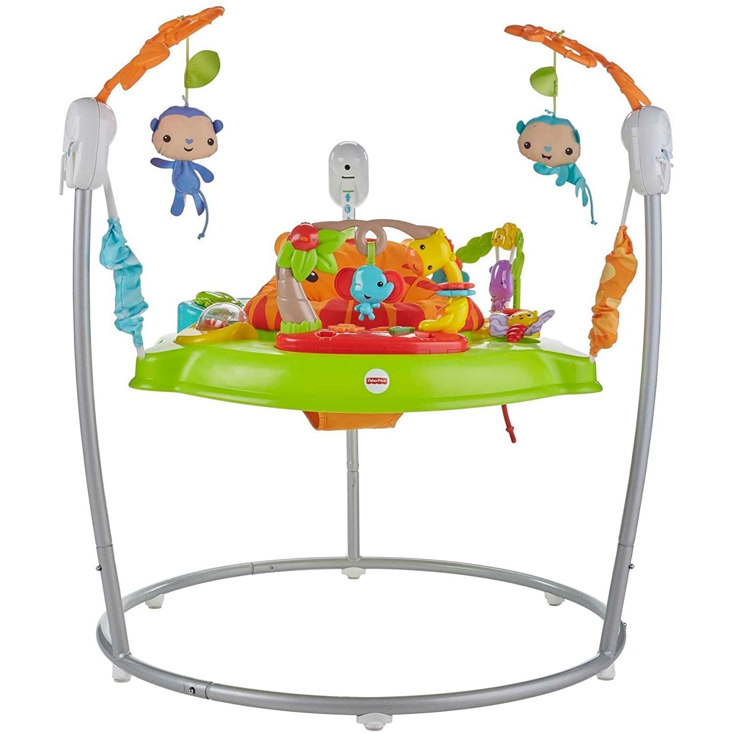 Rainforest Jumperoo - Infant Activity Center with Music, Lights & Sounds - 360° Play Clear Store