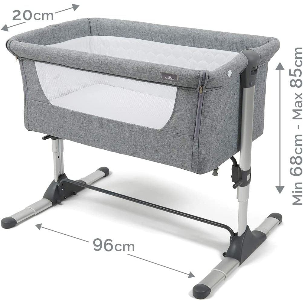 Snuggle Cuddle Co Sleeper, Slate Grey Clear Store