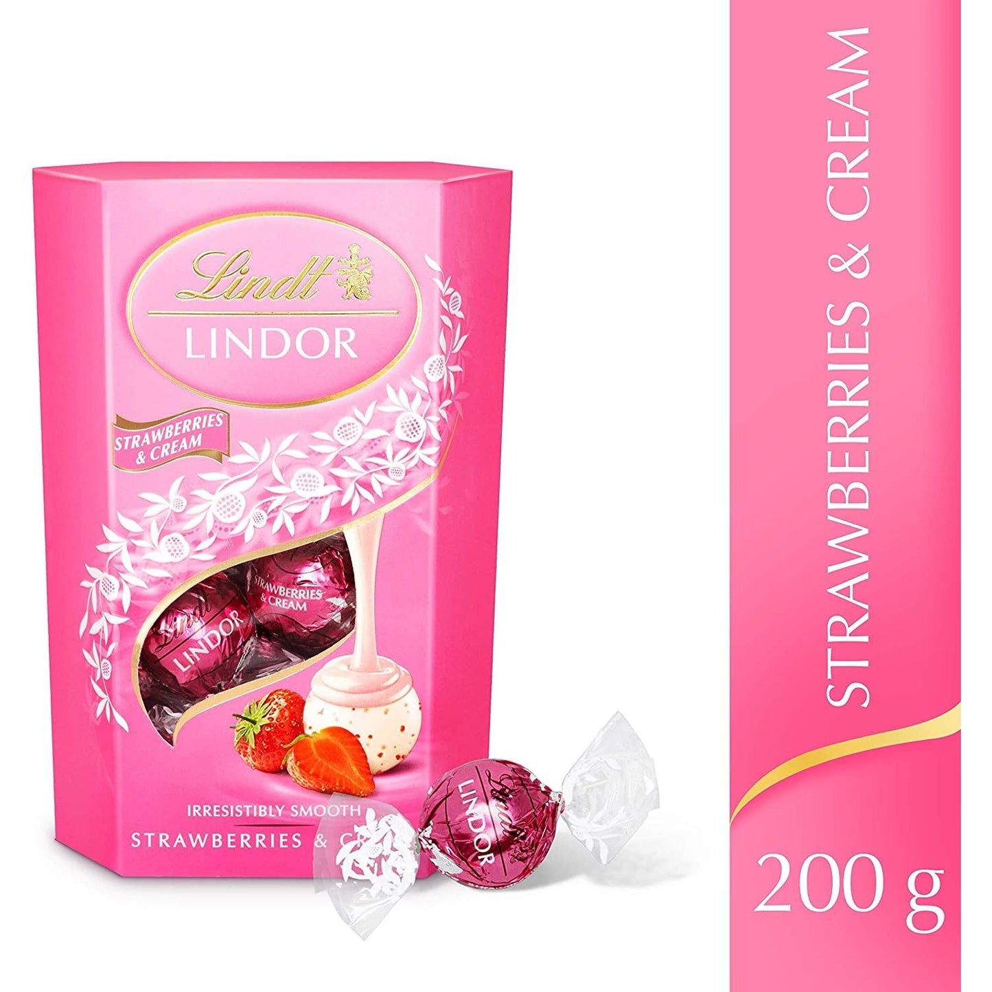 Lindor Strawberries & Cream 200G Clear Store