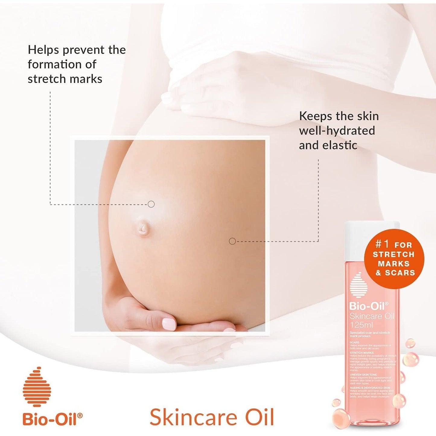 Skincare Oil - Improve the Appearance of Scars, Stretch Marks and Skin Tone - 1 X 60 Ml Clear Store