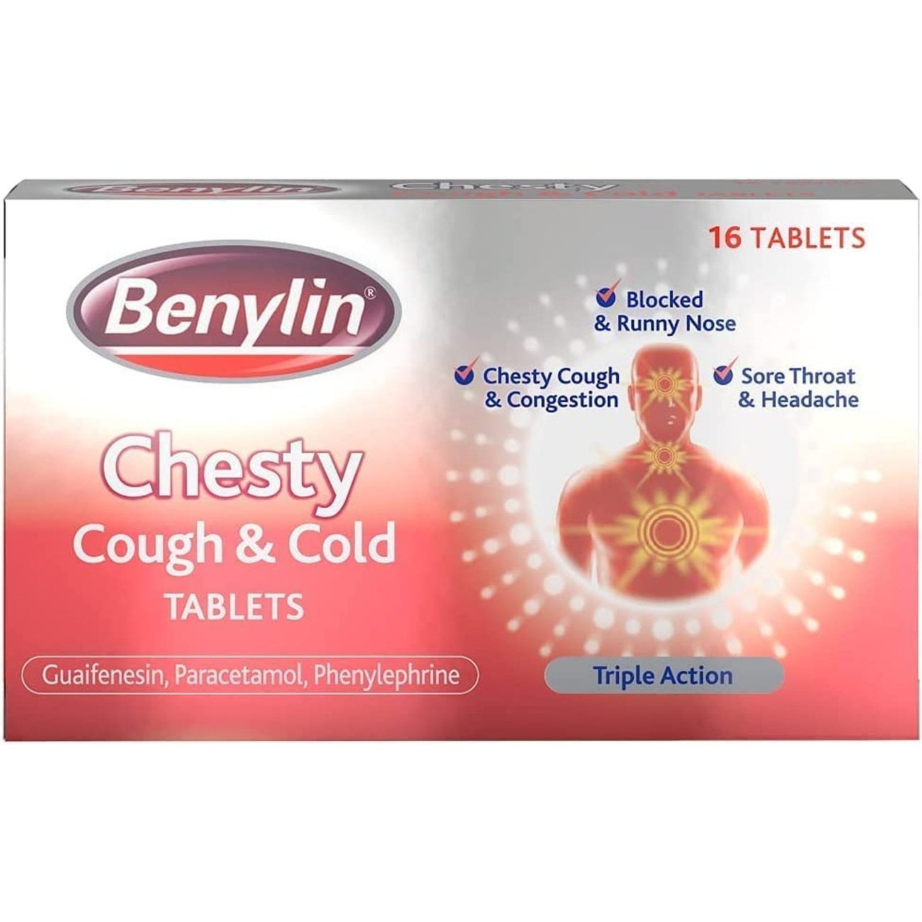 Benylin Chesty Cough & Cold, Pack of 16 Clear Store