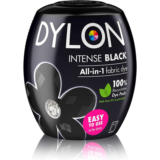 Dylon Washing Machine Fabric Dye Pod Intense Black, 350G