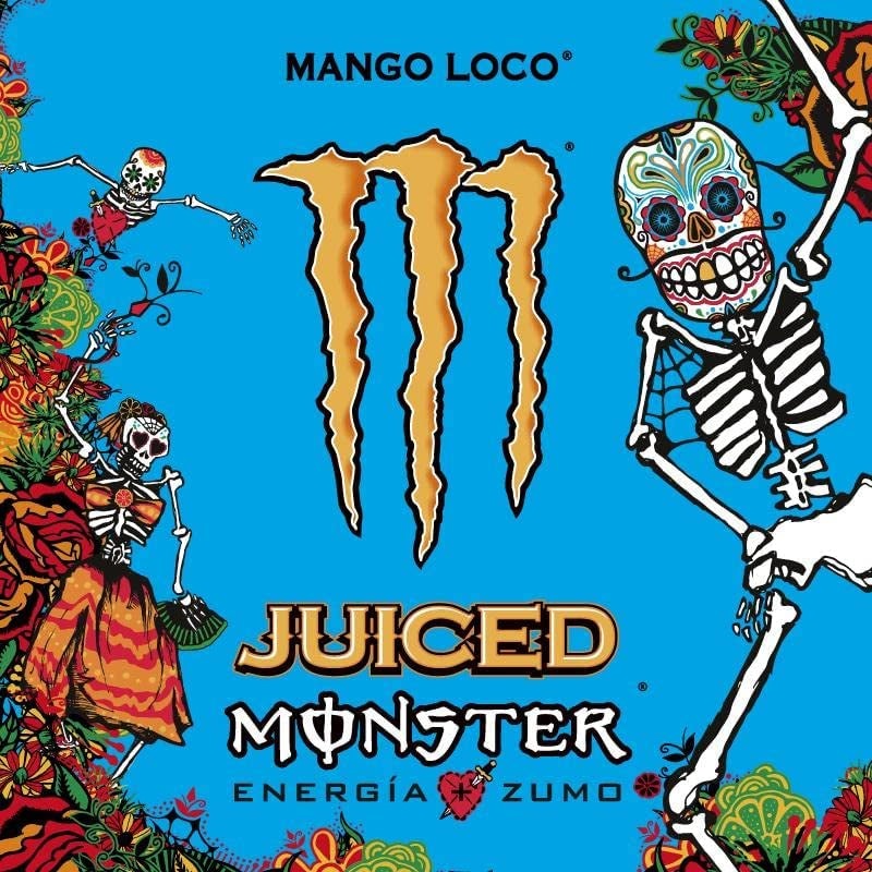 Monster Mango Loco Energy Drink 24 X 500ml Clear Store