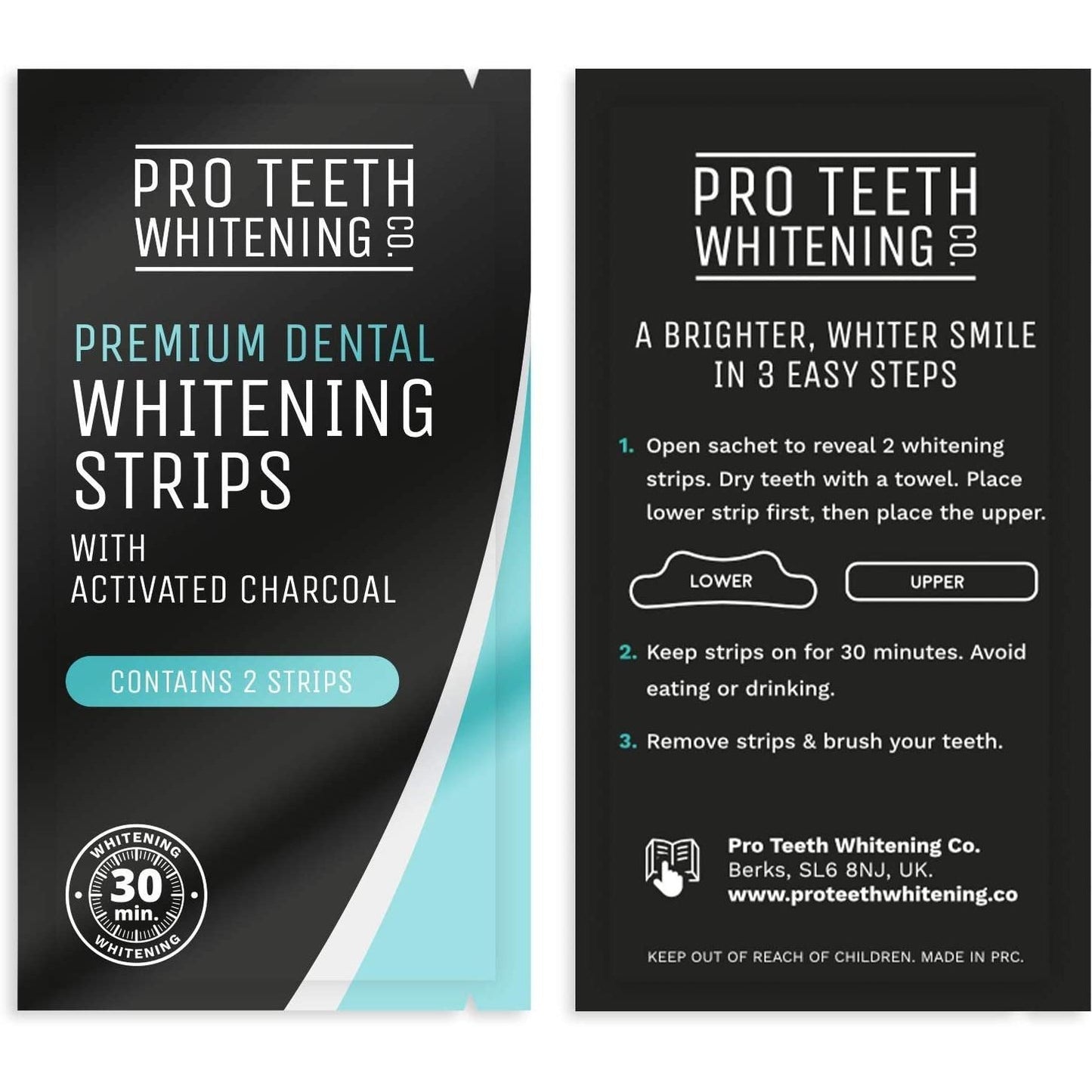 Premium Teeth Whitening Strips, 28 Peroxide Free Strips, Safe for Enamel, Non-Sensitive Forumla,Teeth Stain Removal Clear Store