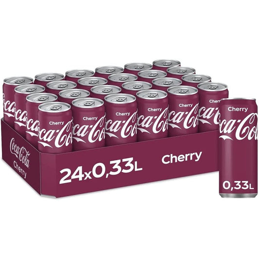 Coca Cola Can Cherry 24 x 330ml Clear Store