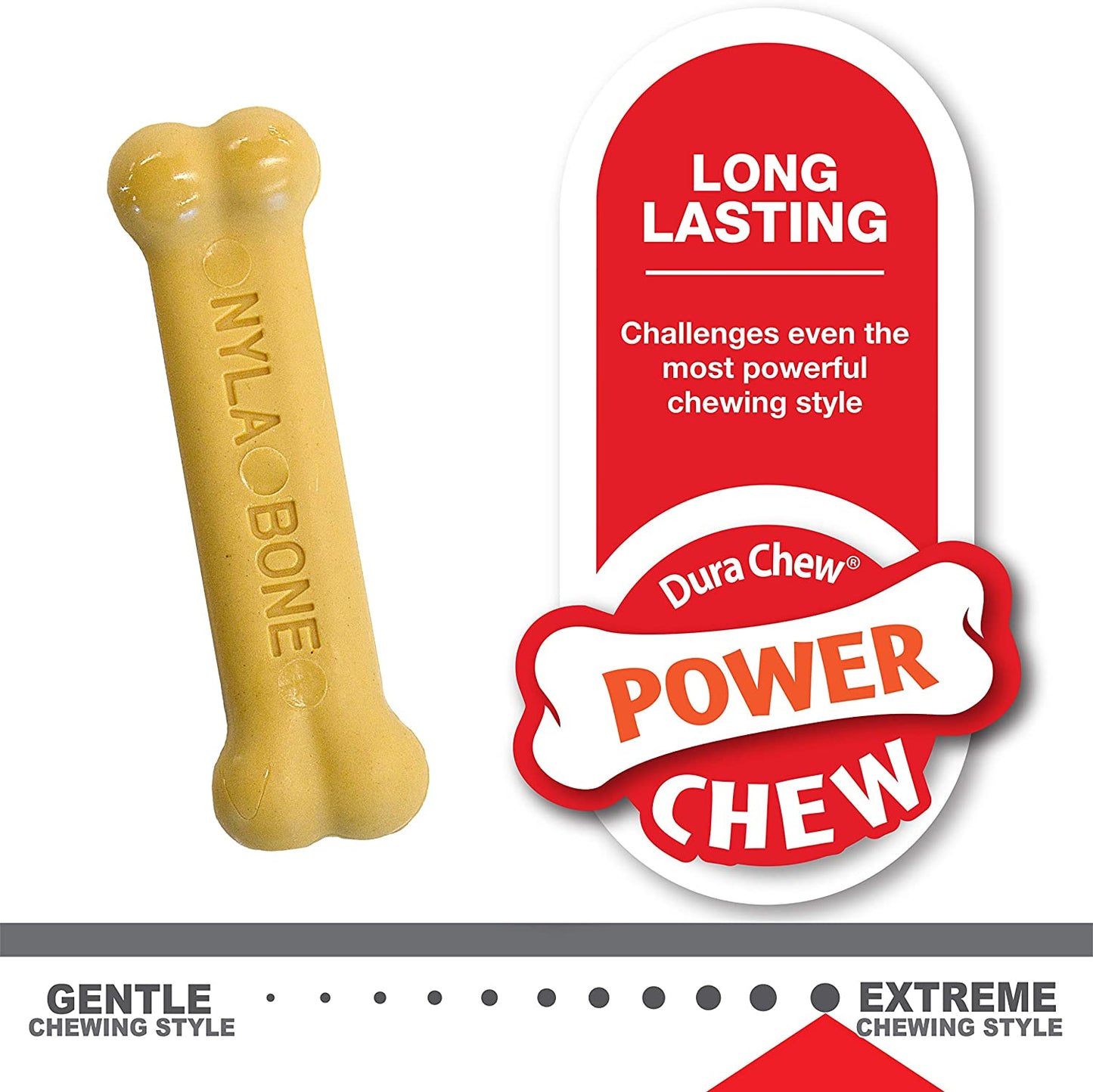 Gentle Puppy Dog Teething Chew Toy Bones, Chicken/Peanut Butter Flavour, XS, for Puppies up to 7Kg (Twin Pack), for All Breed Sizes