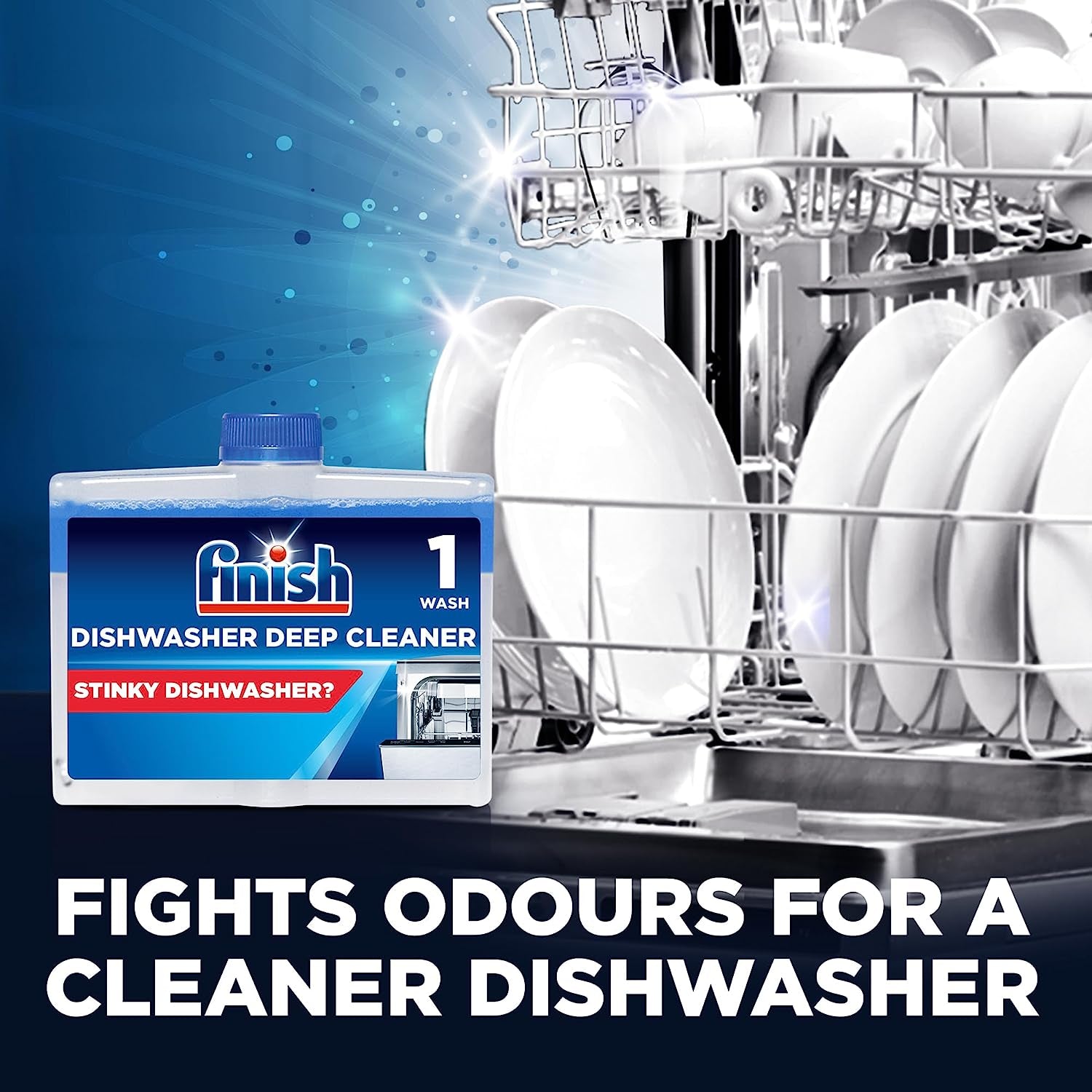 Finish Dishwasher Machine Cleaner | Original | Pack of 2, 250Ml Each |Deep Cleans and Helps to Prolong Life of Your Dishwasher