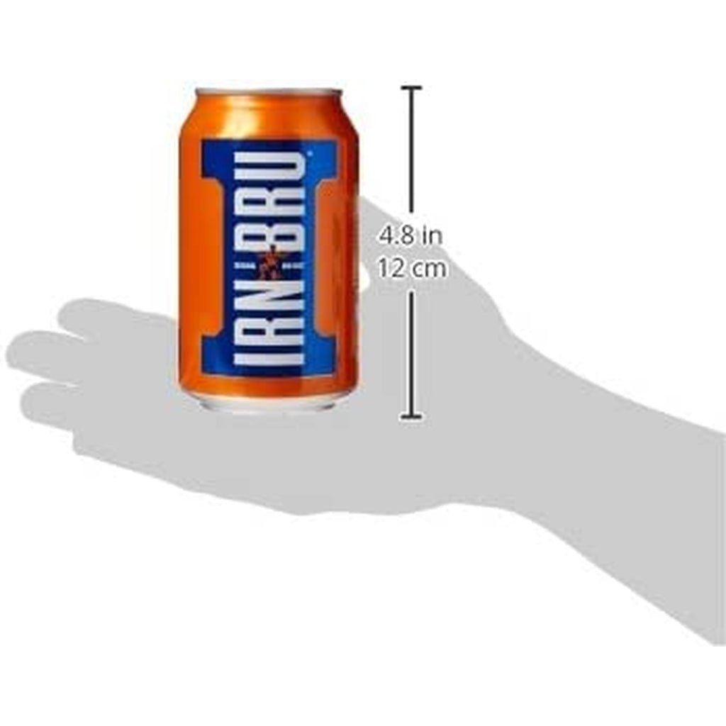 IRN-BRU Regular, Fizzy Drinks Multipack Cans 330ml (Pack of 24) Clear Store