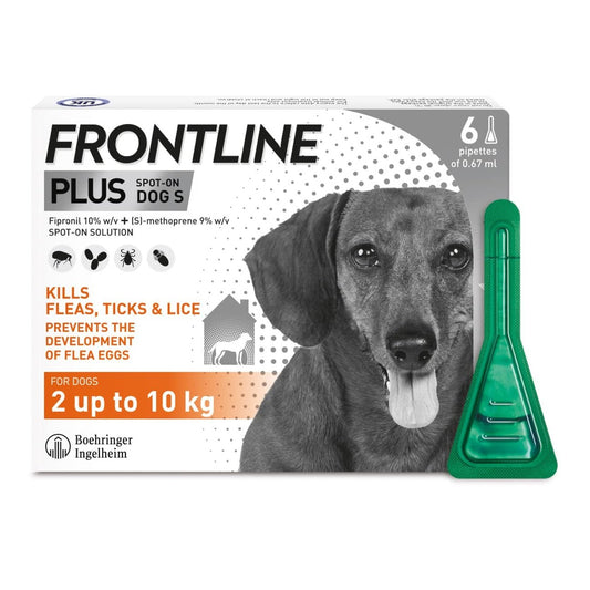 plus Flea & Tick Treatment for Small Dogs (2-10 Kg) - 6 Pipettes