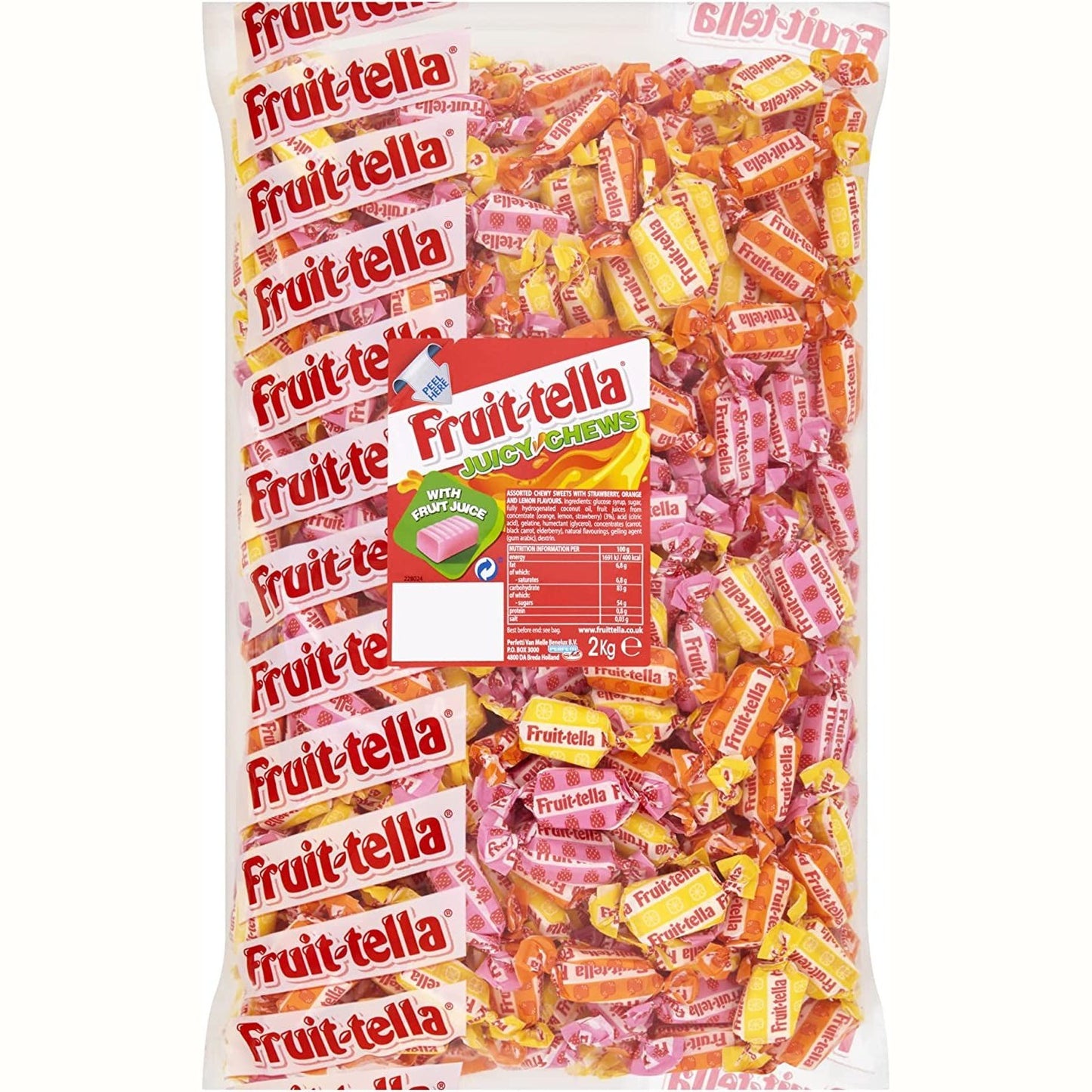 Fruittella Party Sweets - Juicy Chews, 3 Flavours (2KG Bulk Bag)