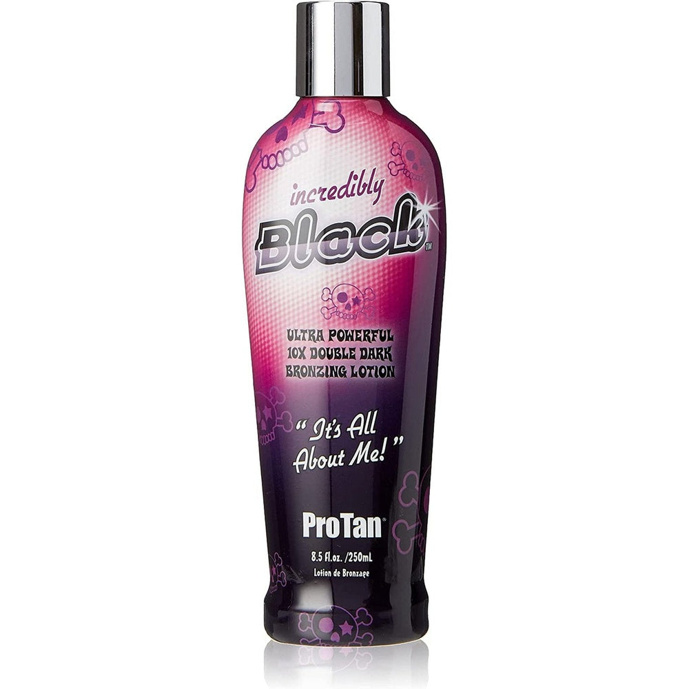 Incredibly Black Ultra Powerful 10X Double Dark Bronzing Lotion , with Vitamin a and E, Shea Butter and Coconut Oil - 250 Ml