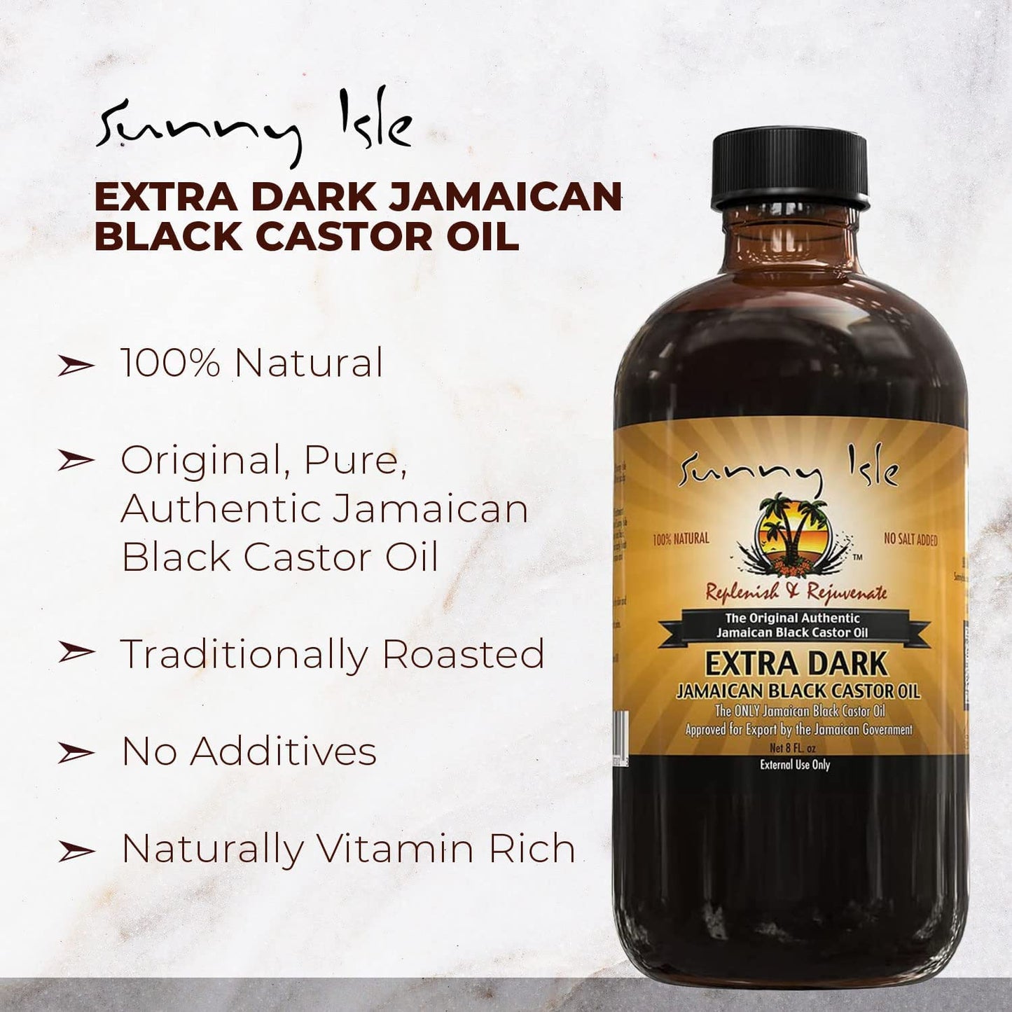 Jamaican Black Extra Dark Castor Oil 8 Oz