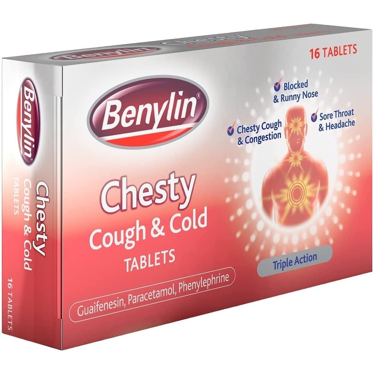 Benylin Chesty Cough & Cold, Pack of 16 Clear Store